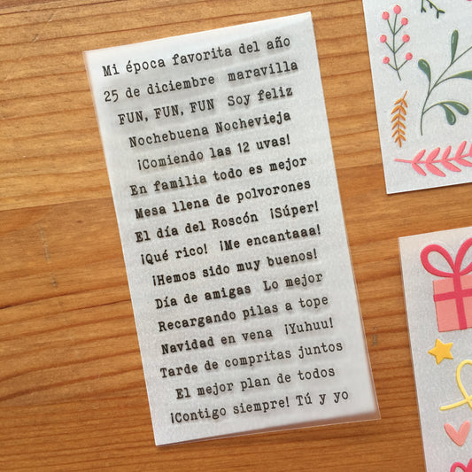 MINI RUBONS FRASES NAVIDAD - EXCLUSIVO SCRAPLENDARIO 2024 - SCRAPBOOKING