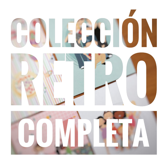 COLECCIÓN RETRO COMPLETA (-10% DE DESCUENTO) - SCRAPBOOKING
