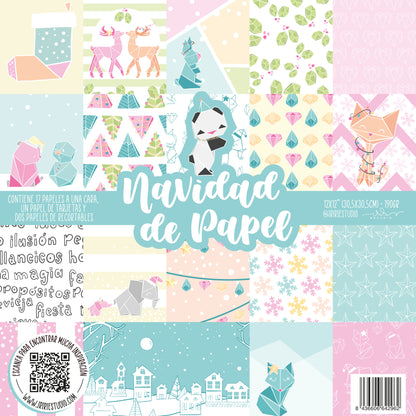 KIT 20 PAPELES NAVIDAD DE PAPEL 12X12" - SCRAPBOOKING