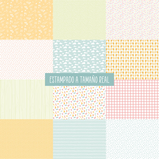 MINI ESTAMPADOS COLORÍN COLORADO - COLEC. INFINITA - SCRAPBOOKING