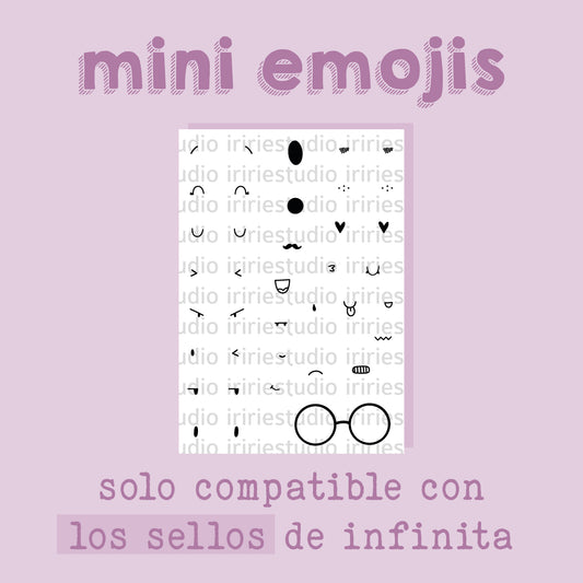 SELLO MINI EMOJIS(A7) - COLEC. INFINITA - SCRAPBOOKING