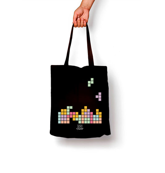 TOTE BAG TETRIS (NEGRA) - COLEC. RETRO