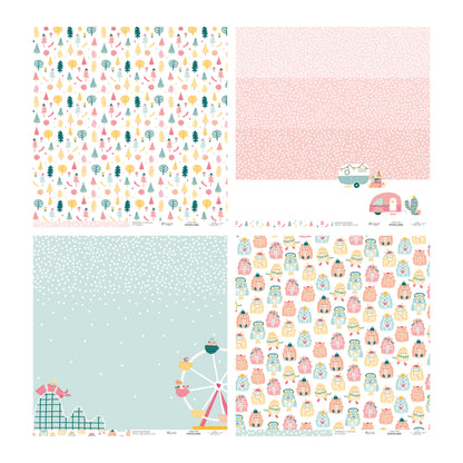 KIT 20 PAPELES HOHOLAND 12X12" UNA CARA - SCRAPBOOKING